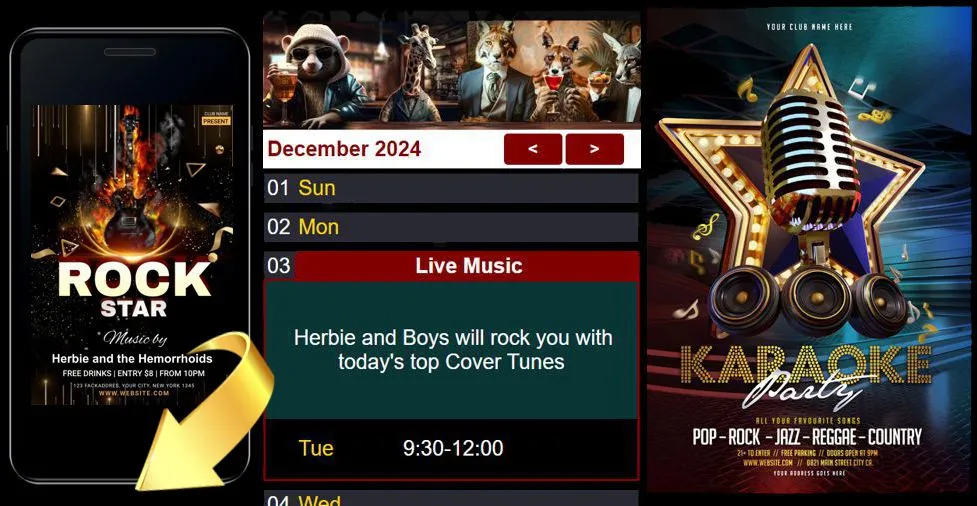 events calendar mobile
